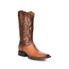 Guadalajara Western Wear Cuadra Tuster Almendra Caiman Belly Wide Square Toe Cowboy Boot