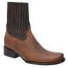 Guadalajara Western Wear White Diamond Men's Tiburon Honey/Brown Dubai Ankle Boot