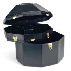 Guadalajara Western Wear Double Hat Carrying Case (Black) Boot & Hat Care