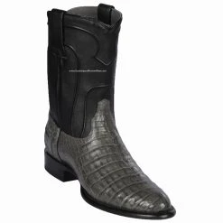 Guadalajara Western Wear Los Altos Gray Caiman Belly Roper Cowboy Boots Men