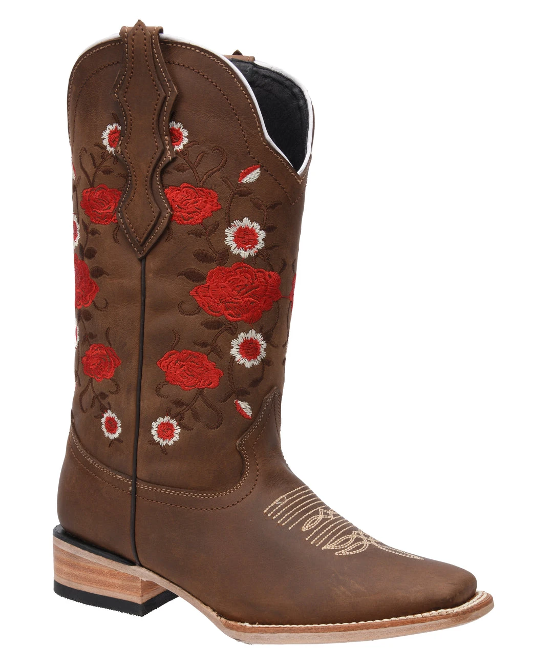 Guadalajara Western Wear White Diamond Suede Cafe Oscuro Square Toe Women Boot 3 Guadalajara Western Wear White Diamond Suede Cafe Oscuro Square Toe Women Boot