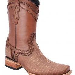 Guadalajara Western Wear White Diamond Men's Lizard Print Honey Dubai Ankle Boot