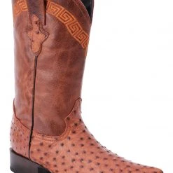 Guadalajara Western Wear White Diamond Ostrich Shedron Men's 3x Toe Boots