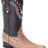 Guadalajara Western Wear White Diamond Ostrich Mink Men's 3x Toe Boots