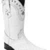 Guadalajara Western Wear White Diamond Ostrich White Men's 3x Toe Boots