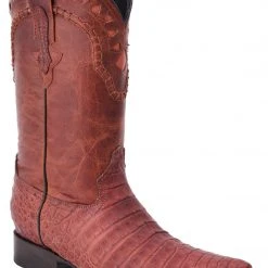 Guadalajara Western Wear White Diamond Caiman Belly Almond Men's 3x Toe Boots