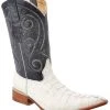 Guadalajara Western Wear White Diamond Caiman Bone Men's 3x Toe Boots
