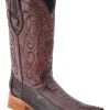 Guadalajara Western Wear White Diamond Pata De Avestruz Brown Men's 3x Toe Boots