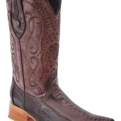 Guadalajara Western Wear White Diamond Pata De Avestruz Brown Men's 3x Toe Boots