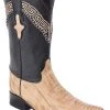 Guadalajara Western Wear White Diamond Pata De Avestruz Ortix Men's 3x Toe Boots