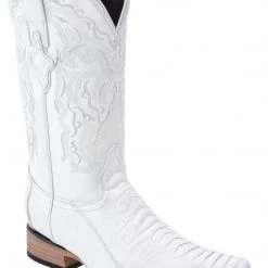 Guadalajara Western Wear White Diamond Pata De Avestruz White Men's 3x Toe Boots