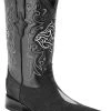 Guadalajara Western Wear White Diamond Black Stingray 3x Toe Men's Boot