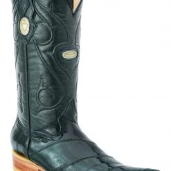 Guadalajara Western Wear White Diamonds Anguila 3x Toe Men's Boots - Green