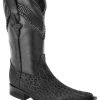 Guadalajara Western Wear White Diamond Bull Shoulder 3x Toe Men's Boots - Black