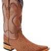 Guadalajara Western Wear White Diamond Bull Shoulder 3x Toe Men's Boots - Miel