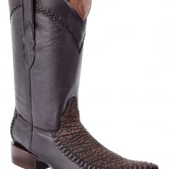 Guadalajara Western Wear White Diamond Bull Shoulder 3x Toe Men's Boots - Brown