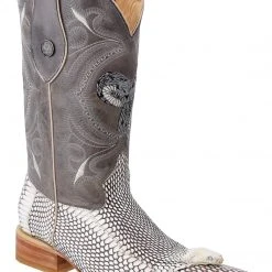 Guadalajara Western Wear White Diamond Vibora 3x Toe Men's Boots - Natural
