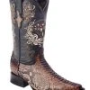 Guadalajara Western Wear White Diamond Vibora 3x Toe Men's Boots - Brown
