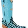 Guadalajara Western Wear White Diamond Stingray 3x Toe Men's Boot - Blue Zebra 1 Guadalajara Western Wear White Diamond Stingray 3x Toe Men's Boot - Blue Zebra