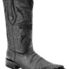 Guadalajara Western Wear White Diamond Caiman Belly Print Men's 3x Toe Boots - Black