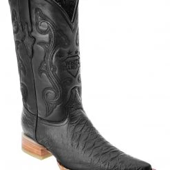 Guadalajara Western Wear White Diamond Bear Print 3x Toe Men's Boots - Black