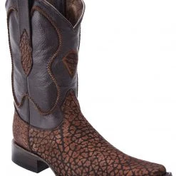 Guadalajara Western Wear White Diamond Bull Shoulder Versace Toe Men's Boots - Brown