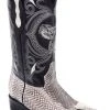 Guadalajara Western Wear White Diamond Vibora J Toe Men's Boots - Natural