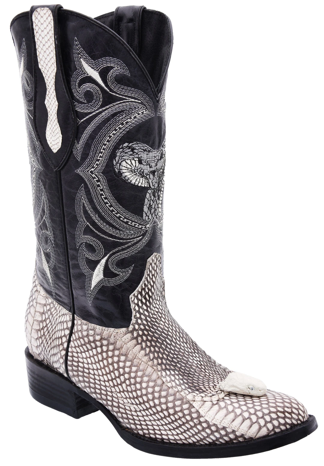 Guadalajara Western Wear White Diamond Vibora J Toe Men's Boots - Natural 3 Guadalajara Western Wear White Diamond Vibora J Toe Men's Boots - Natural