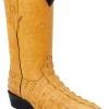 Guadalajara Western Wear White Diamond Caiman Imitation Men's J Toe Boots - Butter