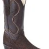 Guadalajara Western Wear White Diamond Bull Shoulder J Toe Men's Boots - Brown 2 Guadalajara Western Wear White Diamond Bull Shoulder J Toe Men's Boots - Brown