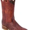 White Diamond Boots White Diamond Wide Square Men's Boot - Cognac