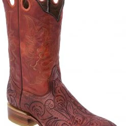 White Diamond Boots White Diamond Wide Square Men's Boot - Cognac