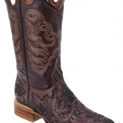 White Diamond Boots White Diamond Wide Square Men's Boot - Brown