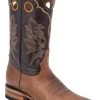 Guadalajara Western Wear White Diamond Square Toe Men's Boots - Honey