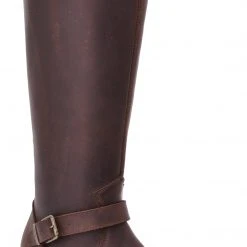 Guadalajara Western Wear White Diamond Brown Round Toe Women Boot