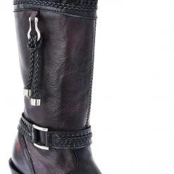 Guadalajara Western Wear White Diamond Cherry Round Toe Women Boot