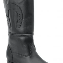 Guadalajara Western Wear White Diamond Escaramuza Leather Black Women Boot