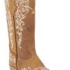 Guadalajara Western Wear White Diamond Honey/White Square Toe Women Boot