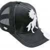 Guadalajara Western Wear White Diamond Truker Caballo Exotic Cap - Negro
