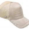 Guadalajara Western Wear Accessories White Diamond Avestruz Exotic Cap - Hueso