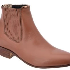 Guadalajara Western Wear White Diamond Piel Napa Botin Charro - Tobacco Men