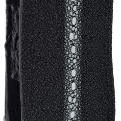 Guadalajara Western Wear Accessories White Diamond Funda Mantarraya Leather Cell Phone Case - Negra