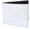 Guadalajara Western Wear Accessories White Diamond Avestruz Leather Wallet - Blanco