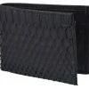 Guadalajara Western Wear Accessories White Diamond Python Leather Wallet - Negro