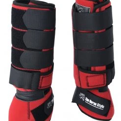 Guadalajara Western Wear Protectores Americanos Rojo / American Protectors Red Horse Gear / Accesorios Para Caballo