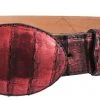 Guadalajara Western Wear White Diamond Cocodrilo Glaseasdo Leather Belt - Rojo Men 2 Guadalajara Western Wear White Diamond Cocodrilo Glaseasdo Leather Belt - Rojo Men