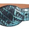 Guadalajara Western Wear White Diamond Cocodrilo Glaseasdo Leather Belt - Azul Men 1 Guadalajara Western Wear White Diamond Cocodrilo Glaseasdo Leather Belt - Azul Men