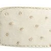 Guadalajara Western Wear Men White Diamond Avestruz Leather Belt - Hueso