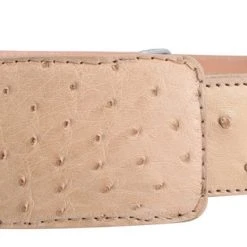 Guadalajara Western Wear White Diamond Avestruz Leather Belt - Orix Men