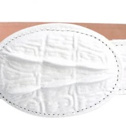 Guadalajara Western Wear Men White Diamond Cocodrilo Imitation Leather Belt - Blanco